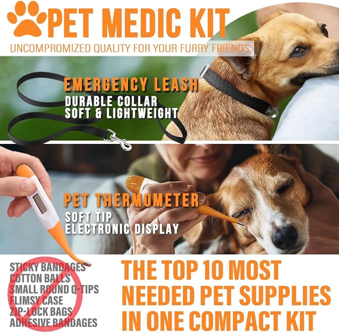 EVERLIT Pet Medic First Aid Kit | 95 Pcs Vet-Approved Medical, Outdoor & - Image 7