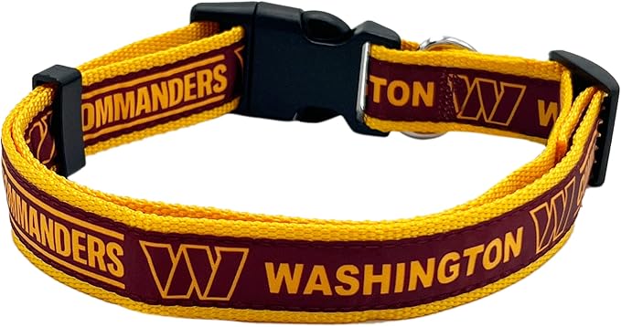 Pets First NFL Washington Commanders Dog & Cat Collar, Medium Football Team - Image 2