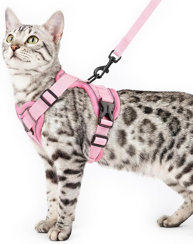 Cat Harness and Leash Set Escape Proof Tactical Extra Large Kitten Harness by pangdi