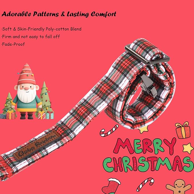 Christmas Dog Collar, Christmas Puppy Necklace - Image 4