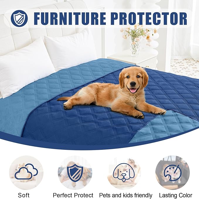Smiry Waterproof Dog Bed Cover Blanket 40x80, Soft Reversible Pet Blanket - Image 8