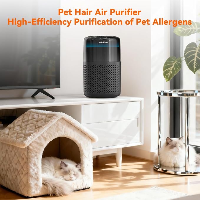 AIRROMI HEPA Air Purifier for Bedroom&Home, Pet Air Purifier for Home Pets - Image 9