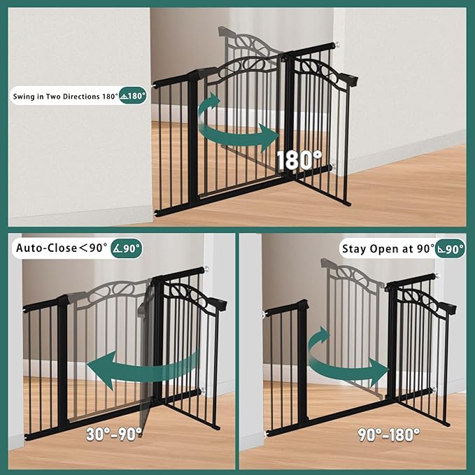 Fairy Baby 76.4"-81.8" Extra Wide Baby Gate - Image 4