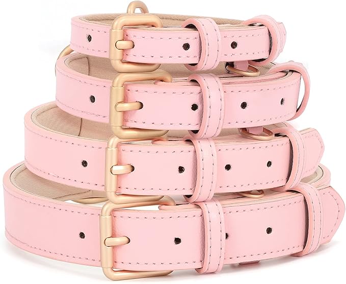 WHIPPY Airtag Leather Dog Collar GPS Tracker Air Tag Puppy Collar Adjustable - Image 8