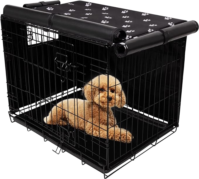 Pet Prime Dog Crate Cover for Wire Cages 24 30 36 42 48 Inch Outdoor Pet Kennel by PetPrime
