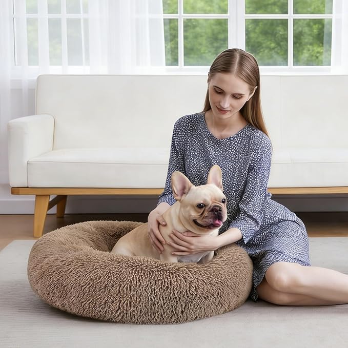 MIXJOY Orthopedic Dog Bed Comfortable Donut Cuddler Round Pet Beds Ultra Soft - Image 8