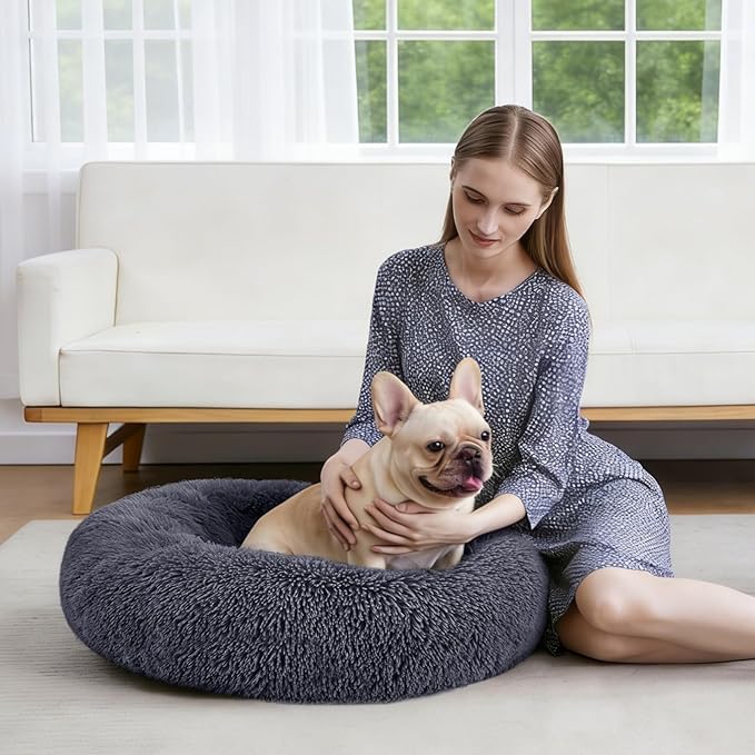 MIXJOY Orthopedic Dog Bed Comfortable Donut Cuddler Round Pet Beds Ultra Soft - Image 7