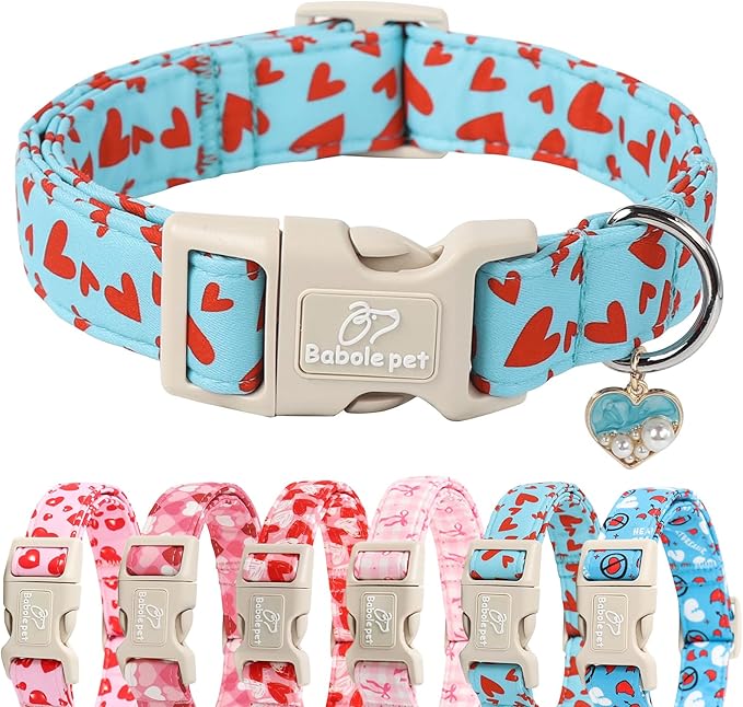 Valentines Dog Collar for Giant Large Dogs by Babolepet