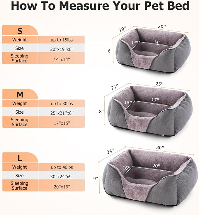 MIXJOY Dog Beds for Small Dogs, Cat Beds for Indoor Cats Washable, Calming Pet - Image 5