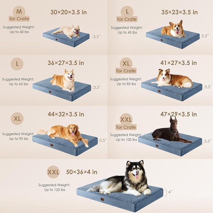 EHEYCIGA Orthopedic Dog Beds for Large Dogs - Image 2