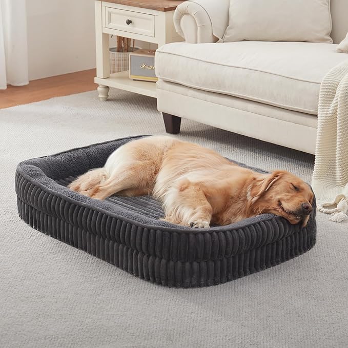 Orthopedic Dog Bed for Medium Dogs Breeds, High Density Egg Crate Foam Dog Sofa by DEBANGHOME