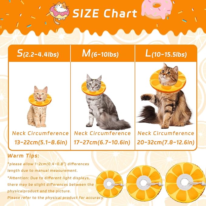 Cat Cone Collar Soft, Adjustable Cat Recovery Collar - Image 2