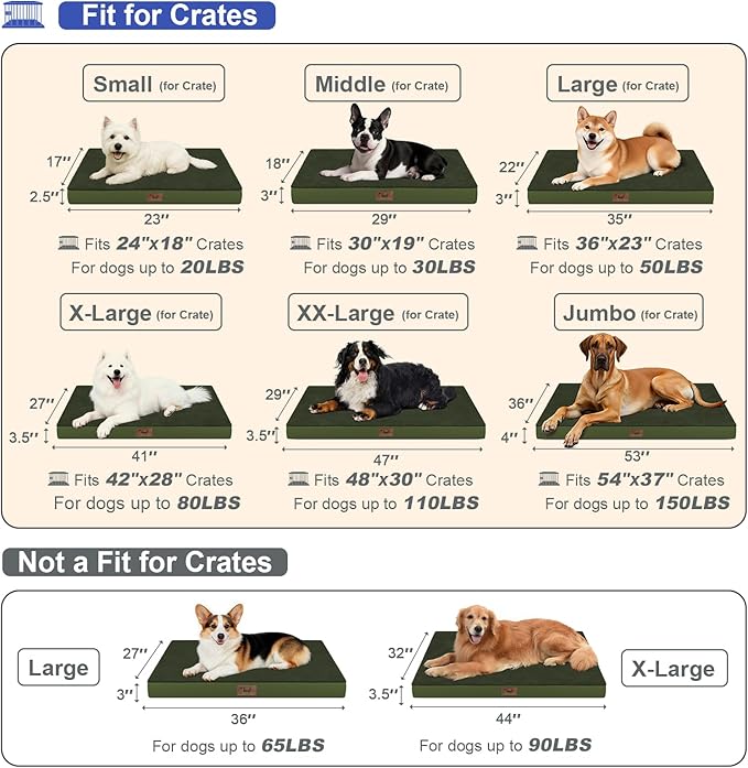 Flat Extra Large Dog Bed, Jumbo Waterproof Dog Bed - Image 2