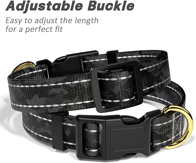 Reflective Dog Collar for Large Dogs, Cute Camouflage Adjustable Heavy-Duty - Image 6