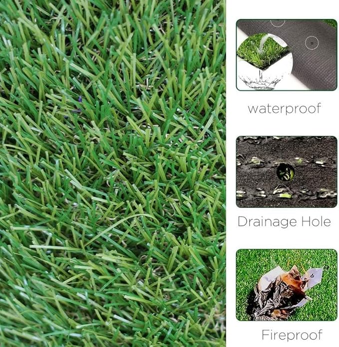 ALTRUISTIC Artificial Grass 1FTX84FT, Realistic Fake Grass Deluxe Turf - Image 4