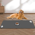 Large Pet Feeding Mat, Non Skid Cat Bowl Mat, No Stains Quick Dry by yuzshin