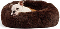 Calming Dog Bed for Medium Dogs Washable Donut 30 inches Anti-Slip Pet Bed by nononfish