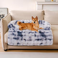 FUNNY FUZZY Pet Fluffy Fuzzy Couch Cover, Calming Washable Dog Bed Sofa by FUNNYFUZZY