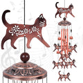 Outdoor Cat Wind Chimes, Gifts for Mom & Grandma & Woman & Family & Neighbor by Solawindchime