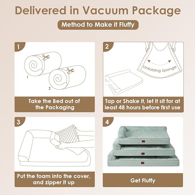 EHEYCIGA XL Dog Bed Memory Foam - Image 7