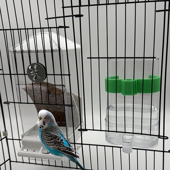 No Mess Bird Feeder Water Dispenser Set, Automatic Parrot Feeder - Image 8