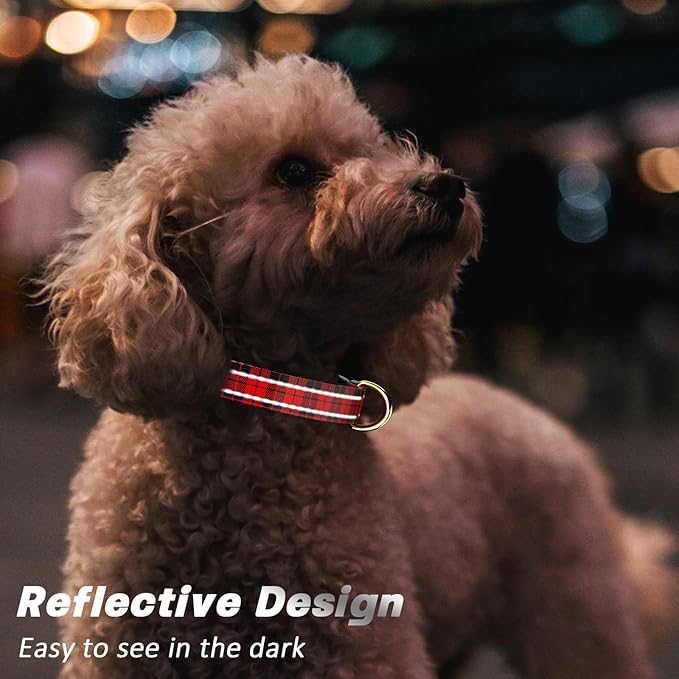 Reflective Dog Collar for Extra Small Dogs, Cute Boho Adjustable Heavy-Duty - Image 3