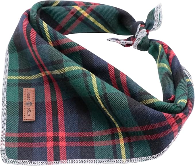 Lionet Paws Christmas Dog Bandana Washable Cotton Handkerchief Scarf Triangle - Image 5