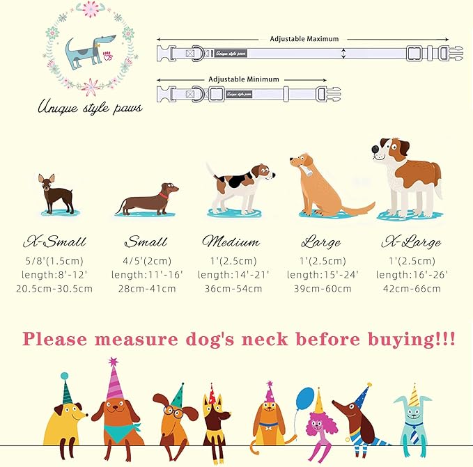 Unique Style Paws Valentine Dog Collar Plastic Buckle - Image 6