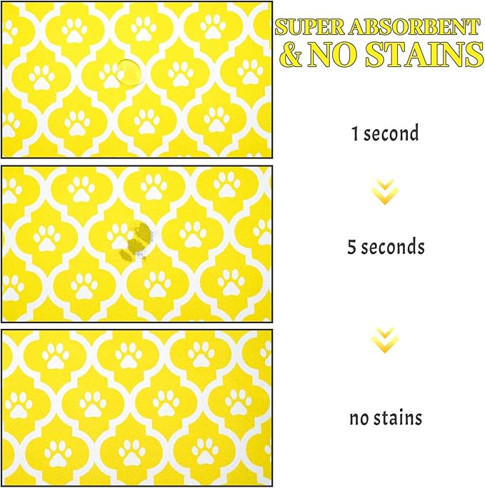 Dog Food Mat 16X24 Inch Pet Feeding Absorbent Mats - Image 3