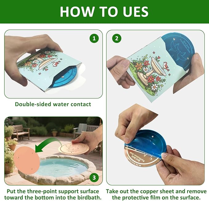 Bird Bath Copper Disk, 0.6mm Thick 99.99% Pure Copper Purification Disk - Image 5
