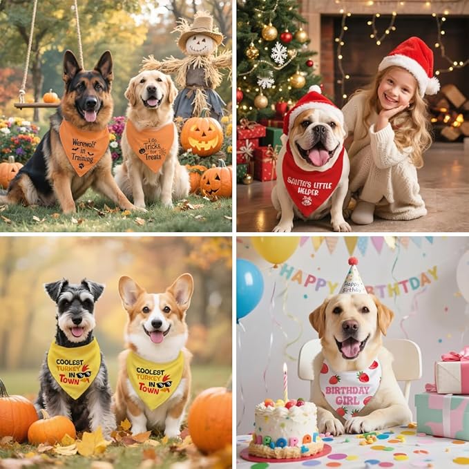 It's My Birthday I Can Bark If I Want to White Dog Bandana, Humor Birthday Gifts - Image 6