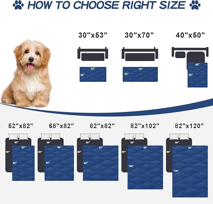 Smiry Waterproof Dog Bed Cover Blanket 30x70, Soft Reversible Pet Blanket - Image 6