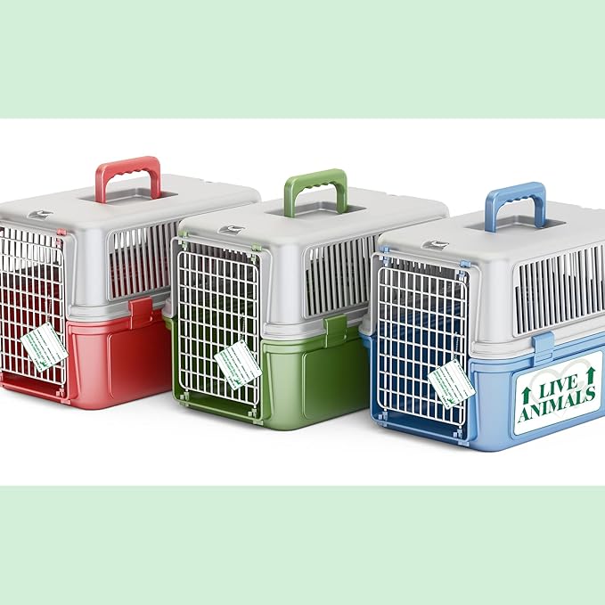 Eaasty 23 Pcs Pet Airline Travel Kit Kennel Travel Kit, Includes 4 Live Animal - Image 6