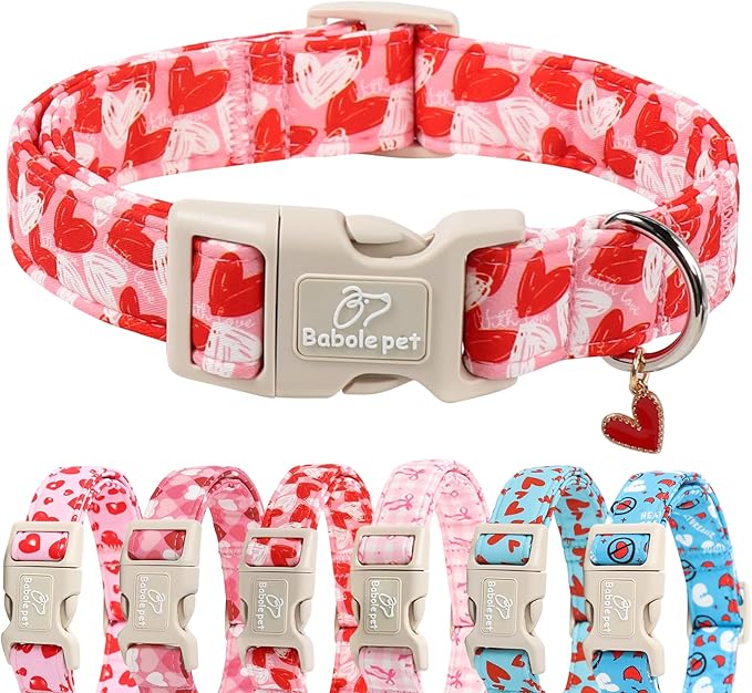 Valentines Dog Collar for Giant Large Dogs by Babolepet