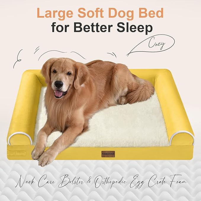 Medium Large Dog Bed Orthopedic Washable: Beds Bolster Medium Large Sized Dog - Image 2