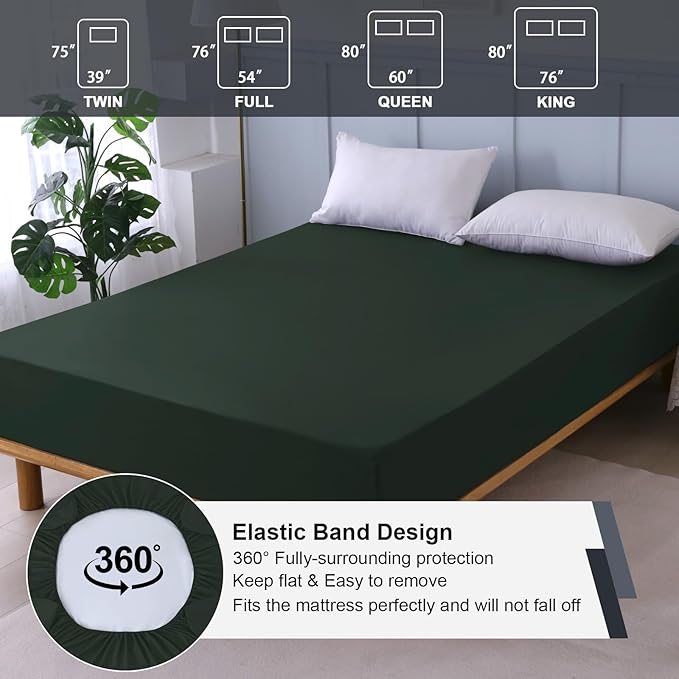 Queen Mattress Protector Waterproof, Fitted Sheet Style Breathable Mattress - Image 5