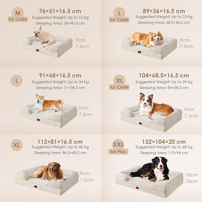 EHEYCIGA Orthopedic Dog Beds for Large Dogs, Waterproof Memory Foam Large Pet - Image 5