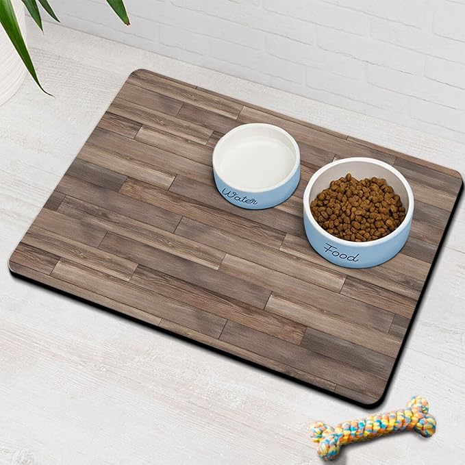 Pet Feeding Mat for Floors Waterproof Dog Mat for Food and Water Absorbent - Image 8