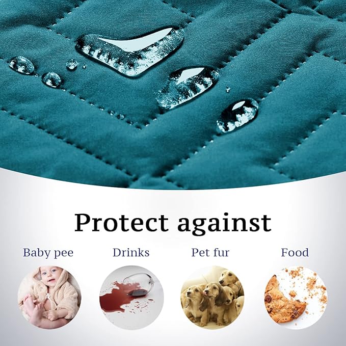 H.VERSAILTEX Reversible Chair Cover Furniture Protector Anti-Slip Couch Cover - Image 3