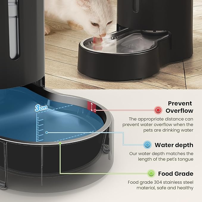 CZPET Dog Water Bowl Dispenser, 7L Automatic Dog and Cat Water Dispenser - Image 4