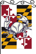 Maryland Summer Garden Flag, Maryland State Crab Flag, Crabs Nautical Garden by WPCTYQ