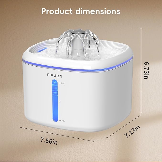Cat Water Fountain, 2.5L/84oz Pet Cat Fountain – Ultra Quiet Upgraded Automatic - Image 8