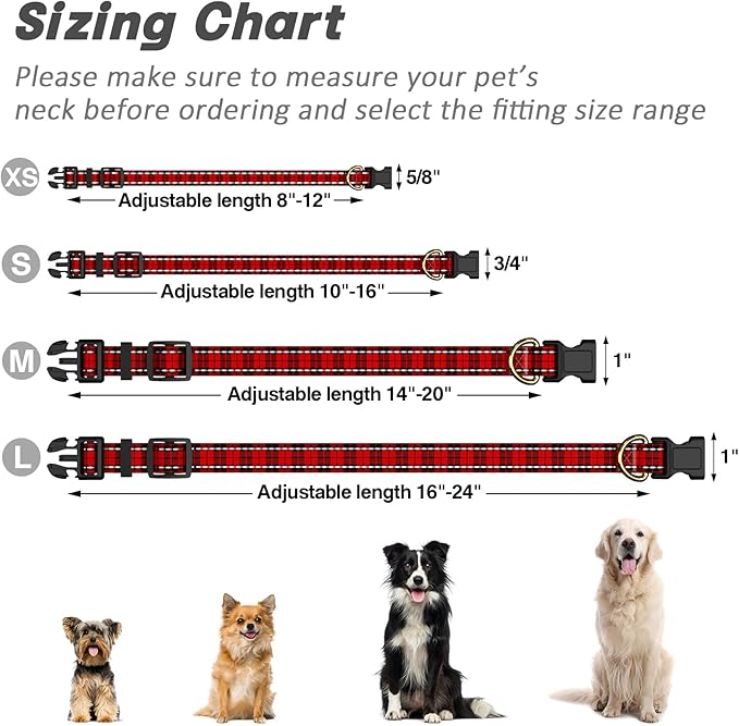Reflective Dog Collar for Small Dogs, Cute Boho Adjustable Heavy-Duty Nylon - Image 7