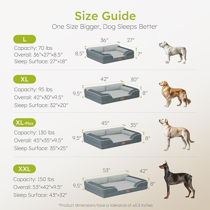 Dog Beds for Large Dogs, Orthopedic Dog Bed - Image 8
