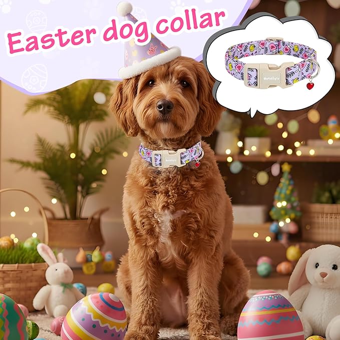 Easter Dog Collar for Mediuml Dogs, Easter & Spring Theme Medium Dog Collar - Image 8