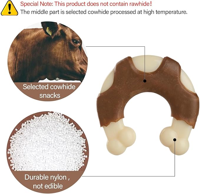 Durable Nylon Dog Toys, 2 Pack Tough Chew Toys - Image 2