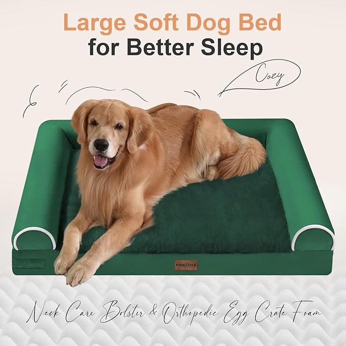 Large Dog Bed Orthopedic Washable: Beds Bolster XL Bed Big XLarge Dogs Egg - Image 2
