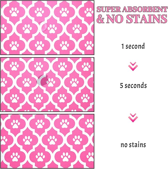 Dog Food Mat 16X24 Inch Pet Feeding Absorbent Mats - Image 3