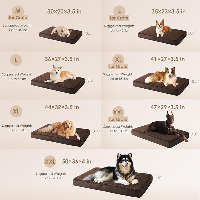 EHEYCIGA Orthopedic Medium Dog Beds - Image 3