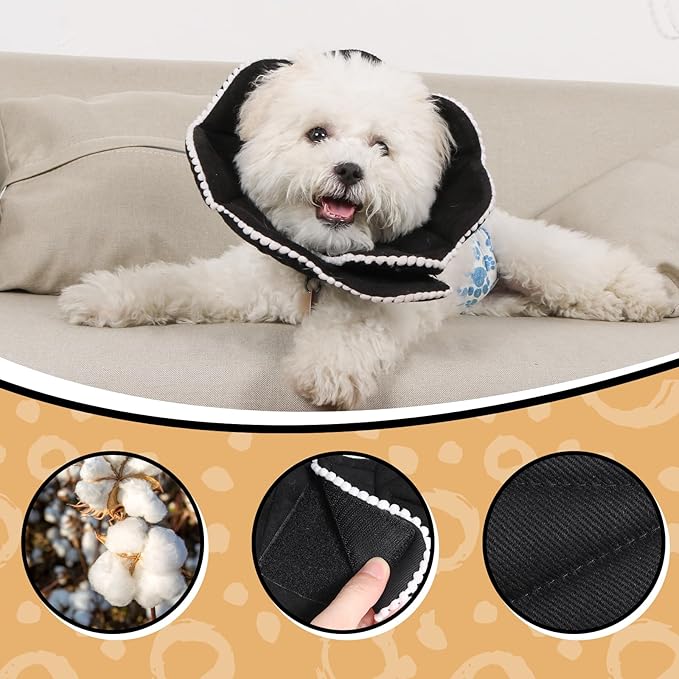 Adjustable Dog Cat Cone, Soft Recovery Cat Cone Collar, Dog Protective Collar - Image 7